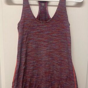 lululemon athletica Multicolor Space-Dye Racerback Tank (Purple / Pink / Orange)
